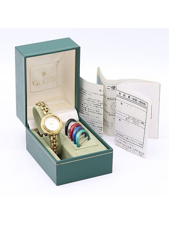 Gucci Accessories - Gucci And Change Bezel 11 12 Quartz White Dial Watch